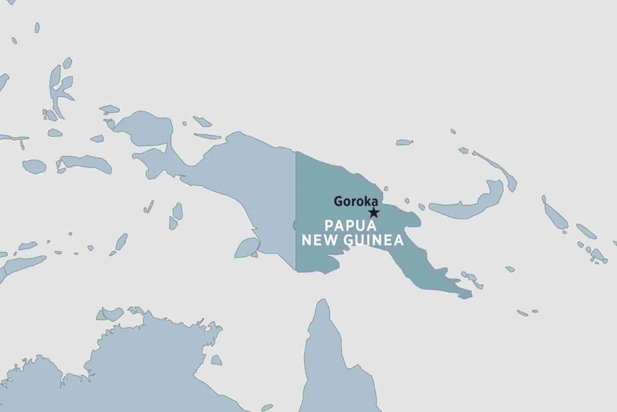 žemėlapis goroka papua naujoji gvinėja