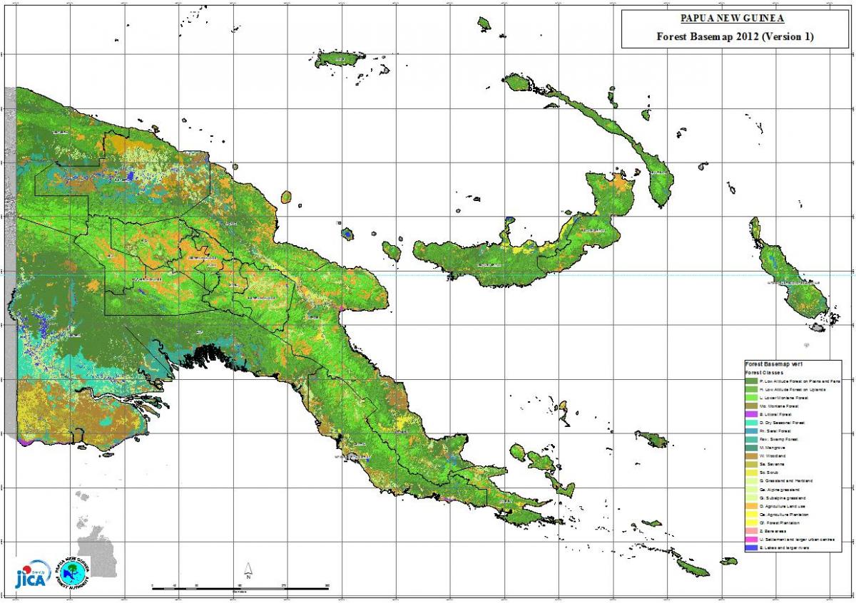 žemėlapis papua naujoji gvinėja klimato