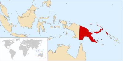Papua naujoji gvinėja vietą pasaulio žemėlapyje