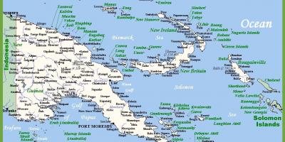 Papua naujoji gvinėja žemėlapyje
