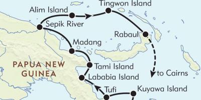 Žemėlapis rabaul papua naujoji gvinėja